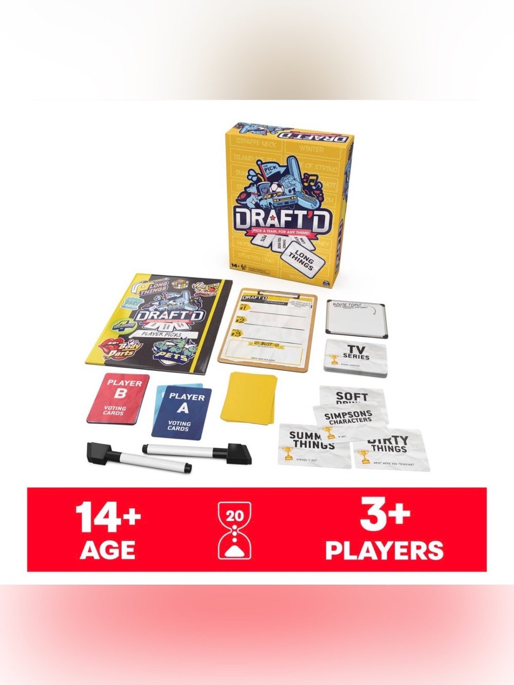 Spin Master Games, Draft’d, Competitive Drafting Party Game